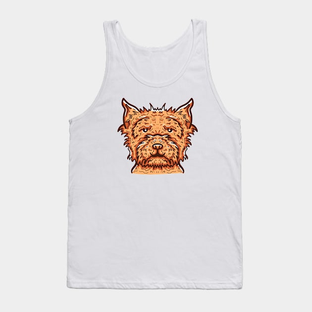 Cute Cairn Terrier Dog Tank Top by happymonday